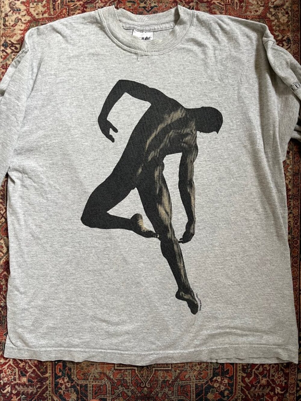 Vintage 90s Sadler's Wells Theatre Long Sleeve Art Tee - David Moores Dancer